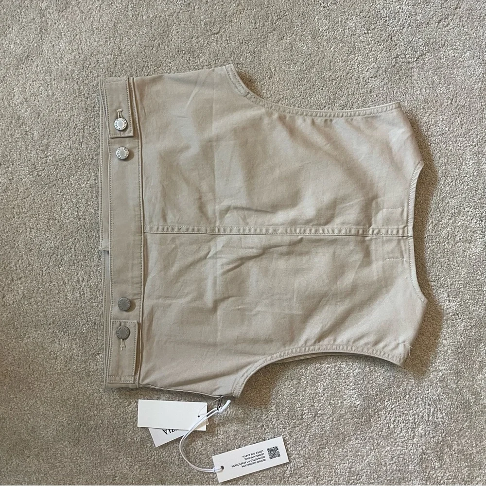 Aritzia Denim Forum The '90s Denim Top‎ NWT - Picture 6 of 6